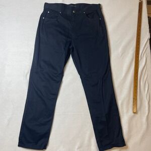 Valentino Jeans Mens Navy Chinos‎ Pants Trousers Business Career Work 38x32